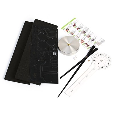 Часы настенные интерьерные, 3d «Аба», плавный ход, наклейка, большие, d-70 см