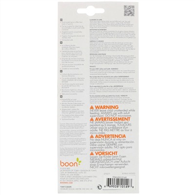 Boon, Swap, 2-in-1 Feeding Spoon, 4 + Months, Coral & Plum, 2 Spoons