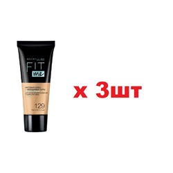 Maybelline New York Тональный крем Fit me 30мл тон 129 темно-песочный 3шт