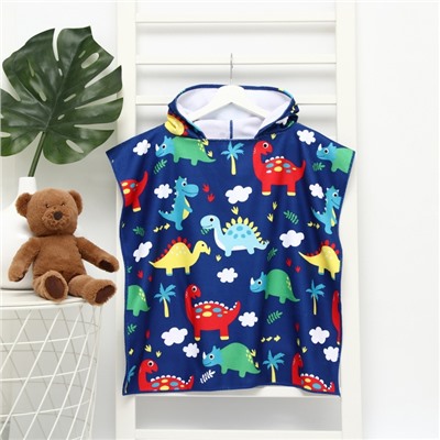 Полотенце - пончо детское LoveLife «Динозавры», 60×120 см