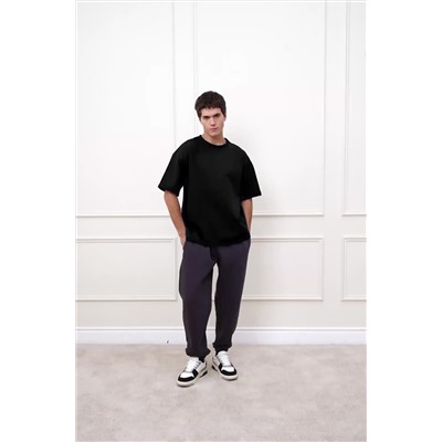 Мужская футболка оверсайз из футера двухнитки Happyfox