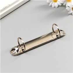 Зажим кольцевой на два кольца, внутренний d=2.5 см, набор 4 шт., металл, 12.5×3×2 см