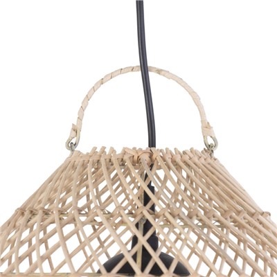 Светильник потолочный из ротанга «Эрвин», 1×120 Вт, Е27, 25×25×40 см