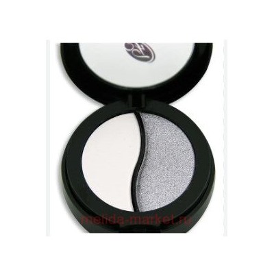 Farres Тени для век 2 цвета тон 09 перламутровый белый матовый серый 1087