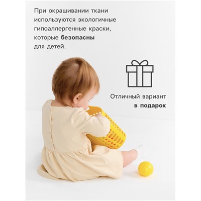 Платье для девочки MINAKU Nature, рост 92-98 см, бежевое