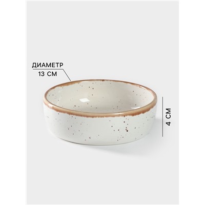 Салатник Хорекс Punto bianca, 250 мл, d=13 см, фарфор, белый