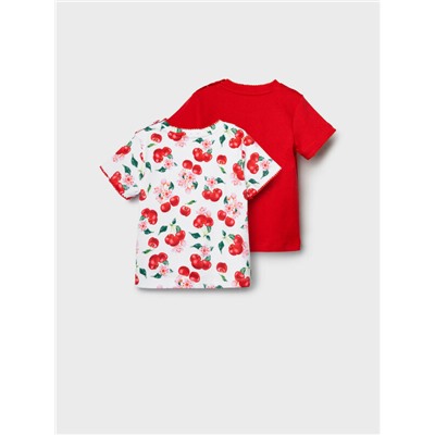 Джемпер детский трикотажный для девочек (футболка), 2 шт в комплекте