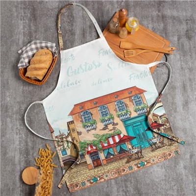 Фартук Этель «Италия» 70×60 см см, 100% хлопок, саржа 190 г/м²