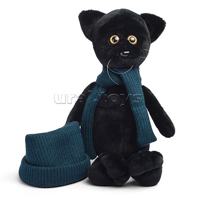 Кот Фикс в шапке с вышивкой В27