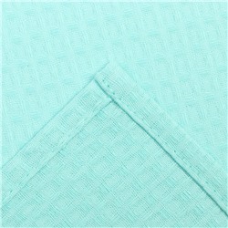 Полотенце вафельное «Экономь и Я», 50×90 см,100% хлопок, 200 г/м², небесный