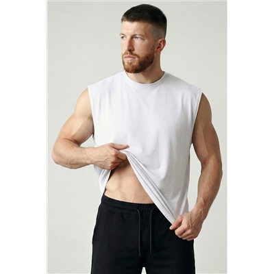 Мужская футболка оверсайз без рукавов Happyfox