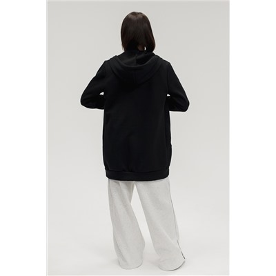 Кофта женская на молнии теплая удлиненная