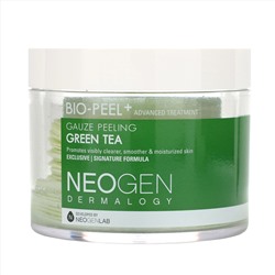 Neogen, Bio-Peel, диски для пилинга, зеленый чай, 30 шт., 200 мл