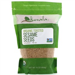Kevala, Organic Toasted Sesame Seeds, Unhulled, 16 oz (454 g)