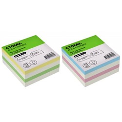 Бумага для заметок 8х8х4 см "Стандарт" ассорти БЗ-884200 (331282) Стамм