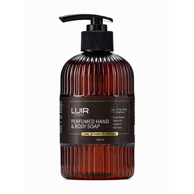 Мыло для рук и тела Luir парфюмированное lime, bergamot-vetiver, 400 мл