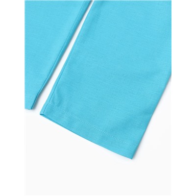 Брюки для девочки, MINAKU, голубые, рост 140 см