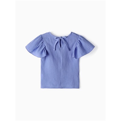 Футболка для девочки из муслина KAFTAN, фиолетовая, рост 116 см