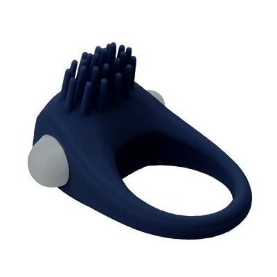 Синее эрекционное виброкольцо STIMU RING