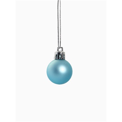 Ёлочные игрушки «Традиция», шары новогодние, d=3 см, набор 24 шт., треск, голубой