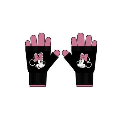 Комплект трикотажный для девочек: митенки, перчатки