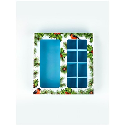 Коробка под 8 конфет и шоколад, с окном «Чудеса случаются», 17.7×17.8×3.8 см