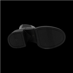 Ботинки из натуральной кожи на меху РМ-090-1 черные