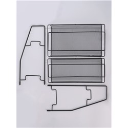 Органайзер для хранения, двухуровневый, 31×32×17 см, чёрный