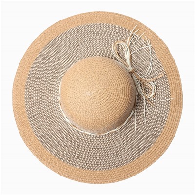 Шляпа женская MINAKU, цвет светло-коричневый, размер 58, целлюлоза 100%