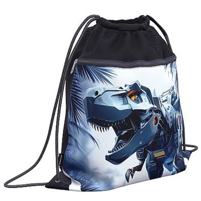 Сумка для сменной обуви 41х50 см "Techno Dino" с карманом на молнии 64947 ErichKrause