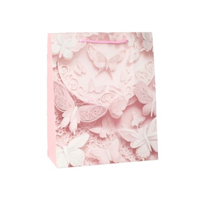 Пакет подарочный 31х42х12см Бабочка / 5503ХL /уп 12/300/210 г