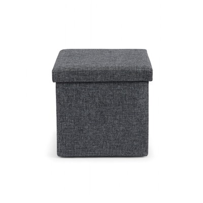 Пуф – короб складной «Клик Мебель», с ящиком, 300×300×300 мм, рогожка, цвет серый