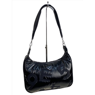 Сумка из болоньи  через плечо, цвет черный