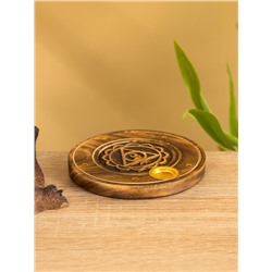 Подставка под благовония «Чакра», 10 см, дерево