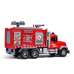 Машина "Пожарная" с распылением воды, на батарейках, в коробке