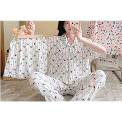 Пижама 3 в 1 с рубашкой брюками и шортами, Арт. 3223