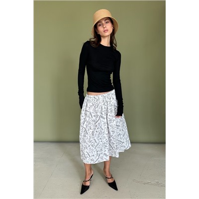 Юбка  PUFF097/01/Белый, черный