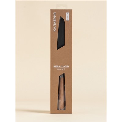 Нож кухонный хлебный SL Home «Калабрия», нержавеющая сталь, 20.5 см, бежевый