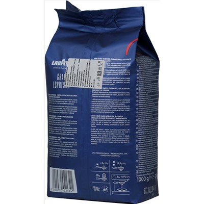 LAVAZZA. Gran Espresso (зерновой) 1 кг. мягкая упаковка