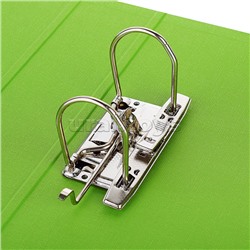 Папка с арочным механизмом A4 75 мм PP двусторонний разобранная, металлическая окантовка, запечатка форзаца, наварной карман с этикеткой, салатовая