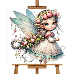 Мозаика алмазная "Сказочная фея" 20*20см.