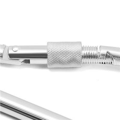 Карабин монтажный с фиксатором ТУНДРА krep, DIN5299D, 13×160 мм, оцинкованный, 1 шт.