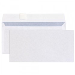 Конверт 110х220 мм евростандарт отрывная лента/чистый (отгрузка кратно 100) Е65 EPE65S00CL/100 inФОРМАТ