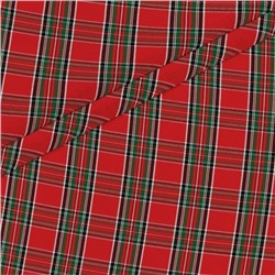 Скатерть рогожка серая "Шотландская клетка"