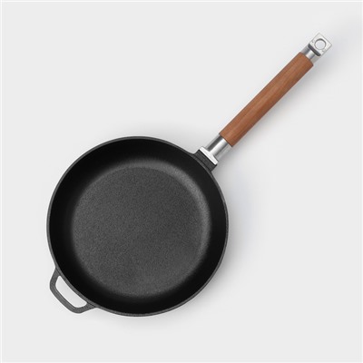 Сковорода Wild Kitchen, d=22.7 см, лопатка и губка в комплекте, чугун