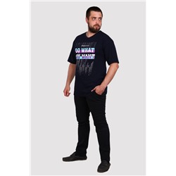 Эддисон - футболка  синий