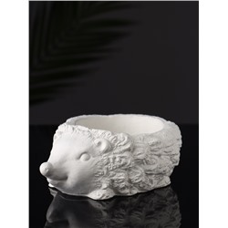 Фигурное кашпо для цветов «Ёжик», гипс, 15×11×5 см