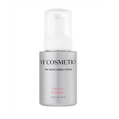 VT Cosmetics Пузырьковая сыворотка с ретинолом Retinol Collagen Pink Micro Bubble Serum