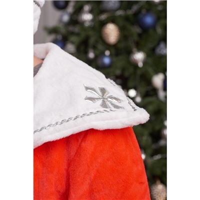 Карнавальный костюм «Дед Мороз», шуба, шапка, варежки, борода, 52-54, рост 180