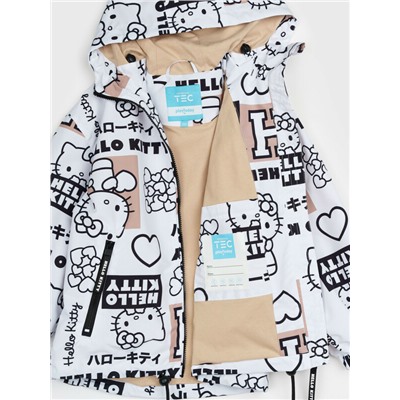 Куртка текстильная с полиуретановым покрытием для девочек (ветровка)